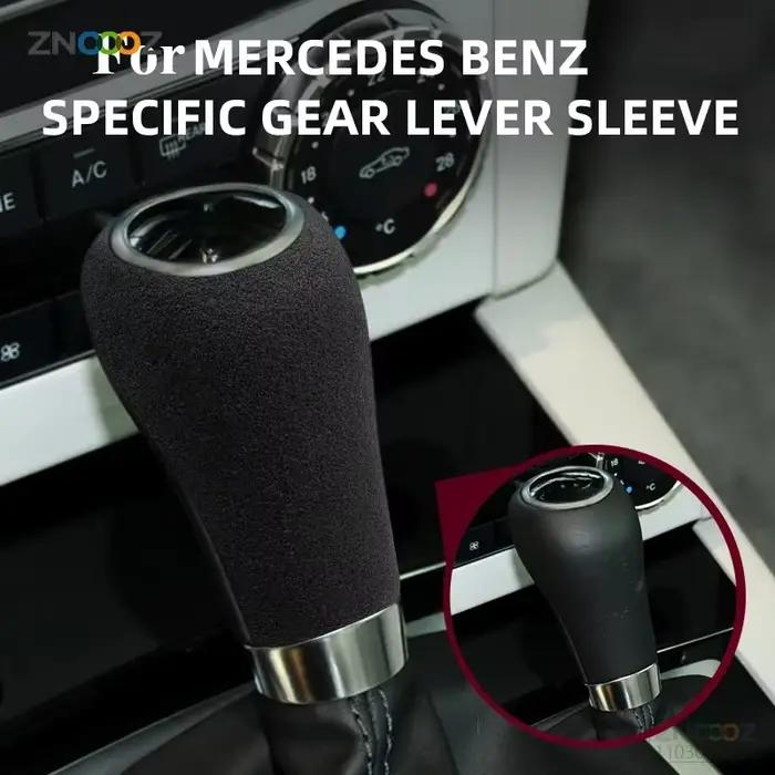 Juste de protection décorative en daim, adaptée pour Mercedes-Benz Classe C, Classe E, Classe A, GLK, CLS, coque d'engrenage, modification intérieure