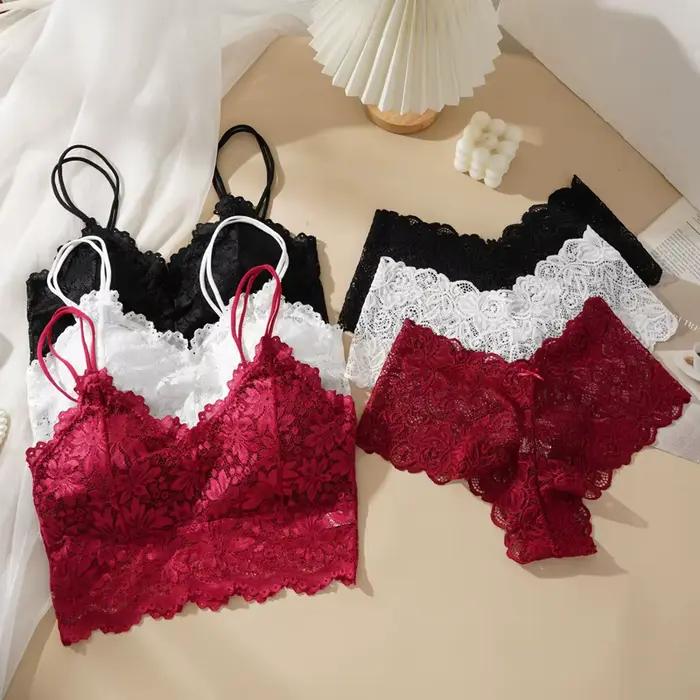 Costume de soutien-gorge en dentelle pour femmes