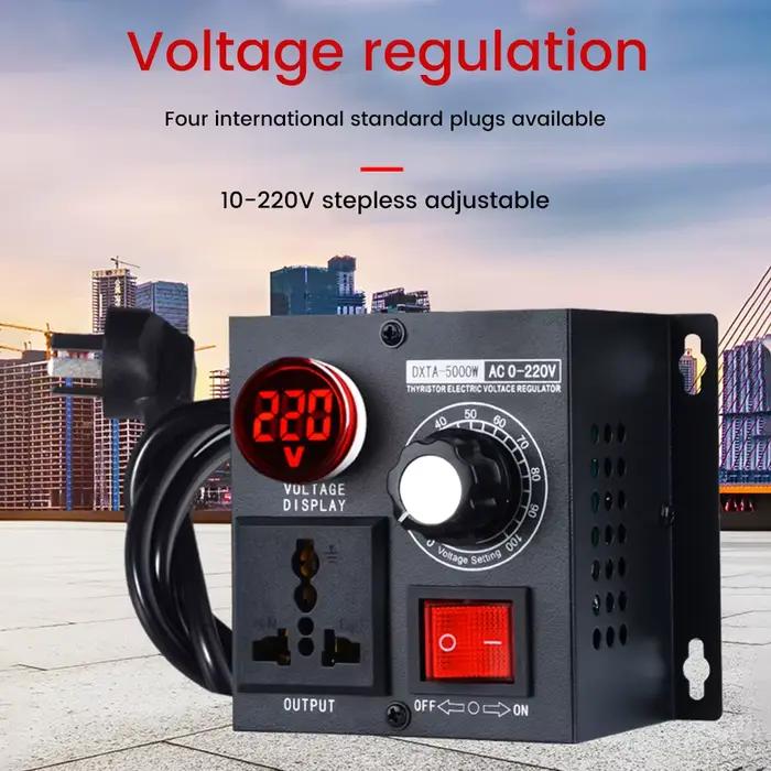 Sotchi-Contrôleur de vitesse électronique PWM, Tension de transistor haute puissance, Gradateur, AC 110V, 220V, 5000W