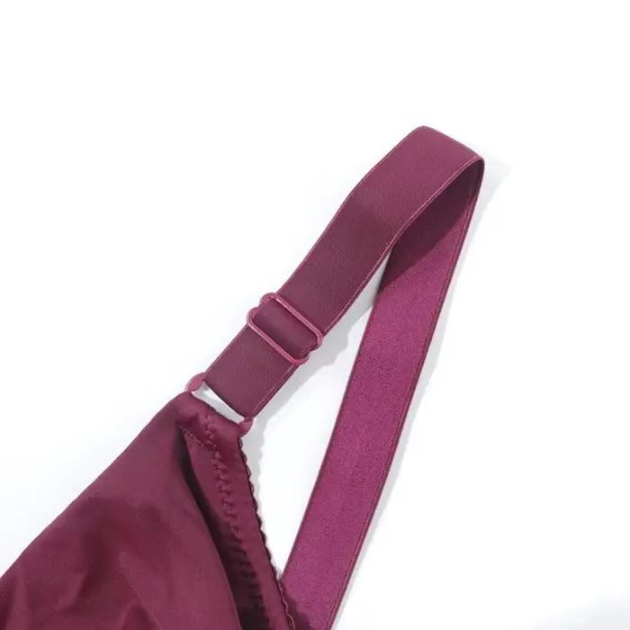 Beauwear-Soutien-gorge uni de grande taille avec fil pour femme