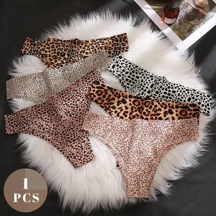 Ice Injong-Culotte brésilienne léopard pour femme