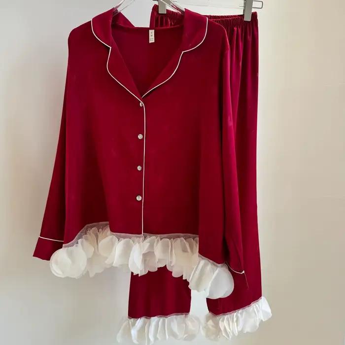 Ensemble de pyjamas à manches longues pour femmes