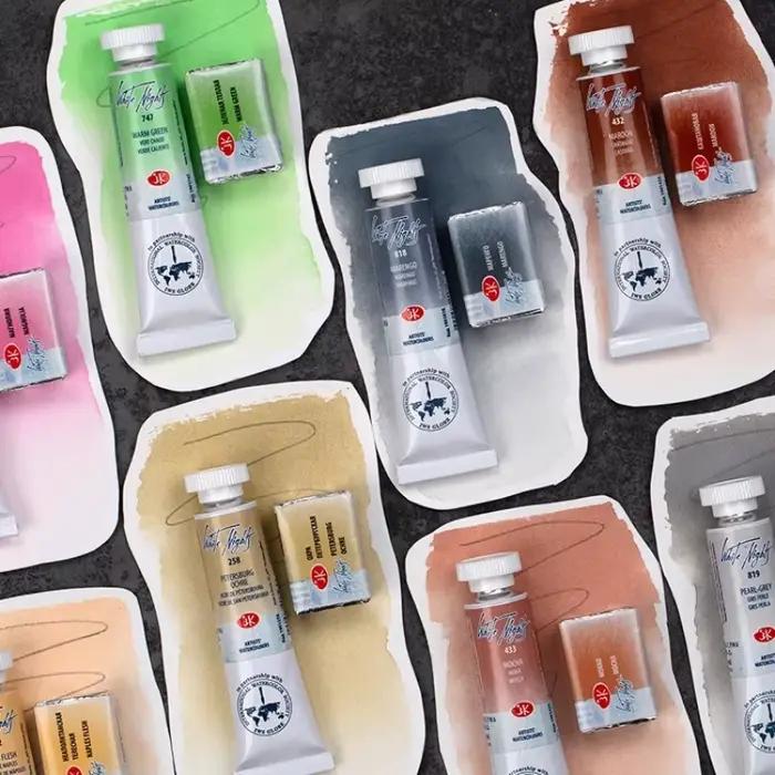 Blanc nuit 2.5ML artiste Grade solide aquarelle peinture Art étudiants en plein air croquis unique bloc aquarelle peinture supplément
