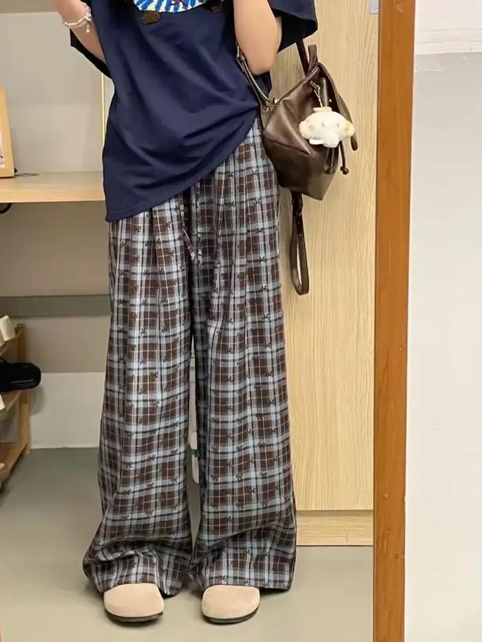 Bas de pyjama Vintage imprimé papillon pour femmes