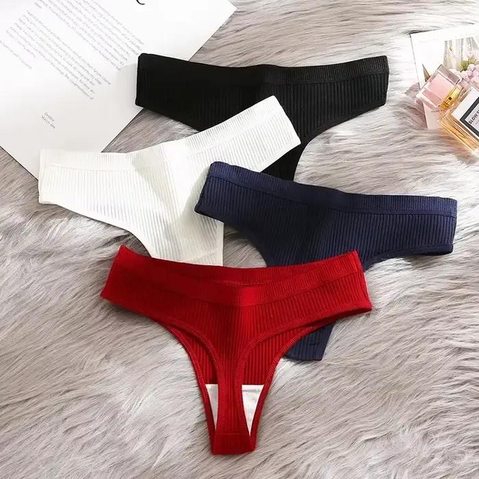 Culotte côtelée sans couture pour femmes