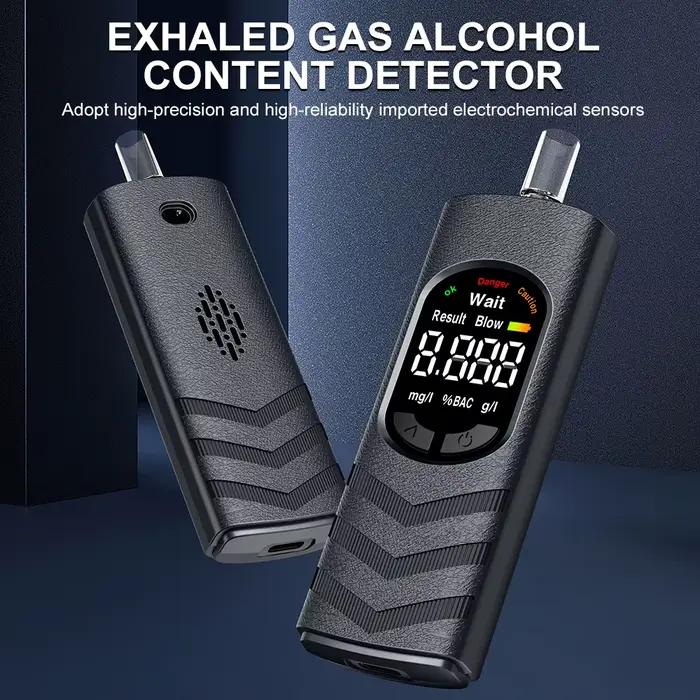 Testeur d'alcool numérique professionnel, détecteur d'alcool, éthylotest, éthylotest de la police, écran LCD, test de conduite en état d'ivresse pour la maison