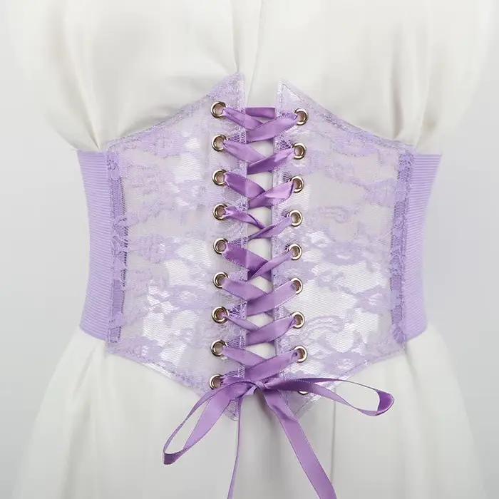 Ceinture Corset à Lacets Tendance pour Femme – Style Rétro, Ceinture de Taille pour Robe, Idéale pour Tenues Décontractées et Occasions Spéciales