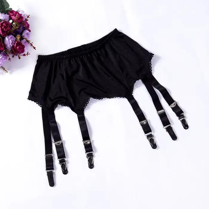 Porte-jarretelles en maille taille haute pour femmes