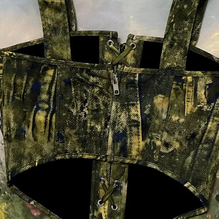 Corset Bustier à lacets sur le devant pour femmes