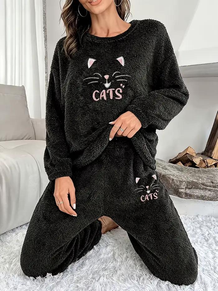 Ensemble de pyjama en velours pour femme