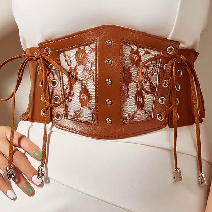 Corset Noir Sexy en Dentelle pour Femme