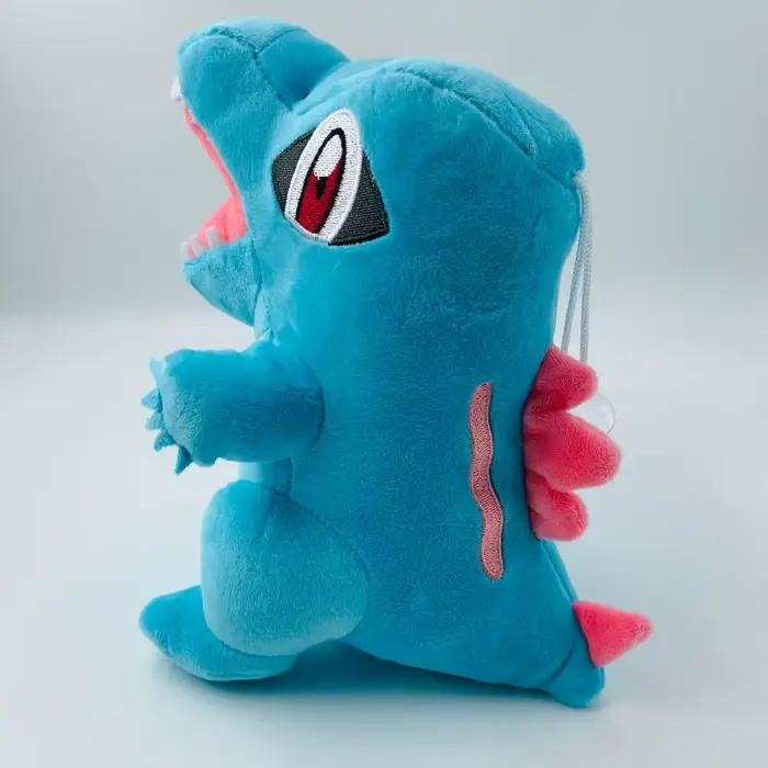 POELLsimplifié-Jouet en Peluche Totodile de 22cm, Petite Figurine de Crocodile Sciant, Dessin Animé