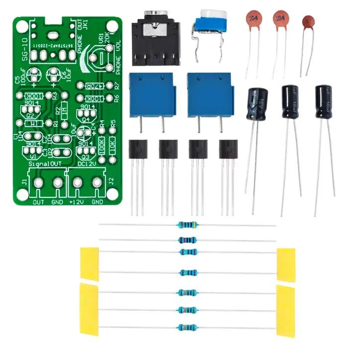 Générateur de Signal de Bruit Blanc, Kit Électronique de Bricolage, Sortie à 2 Canaux pour Thérapie de Test de Brûlure sur Générateur de Bruit Inaut nia