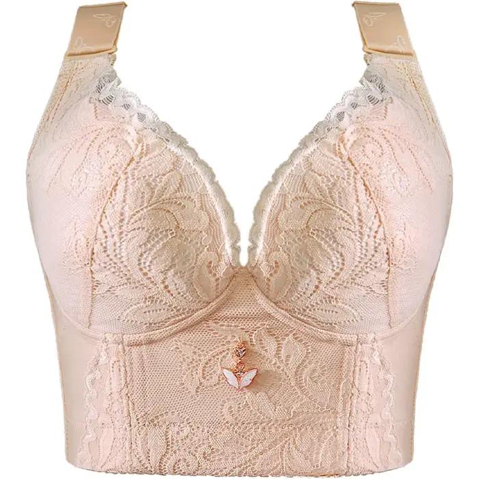 Soutien-gorge brodé en dentelle pour femmes