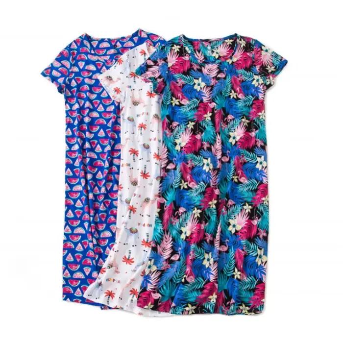 Chemise de nuit en coton pour femmes