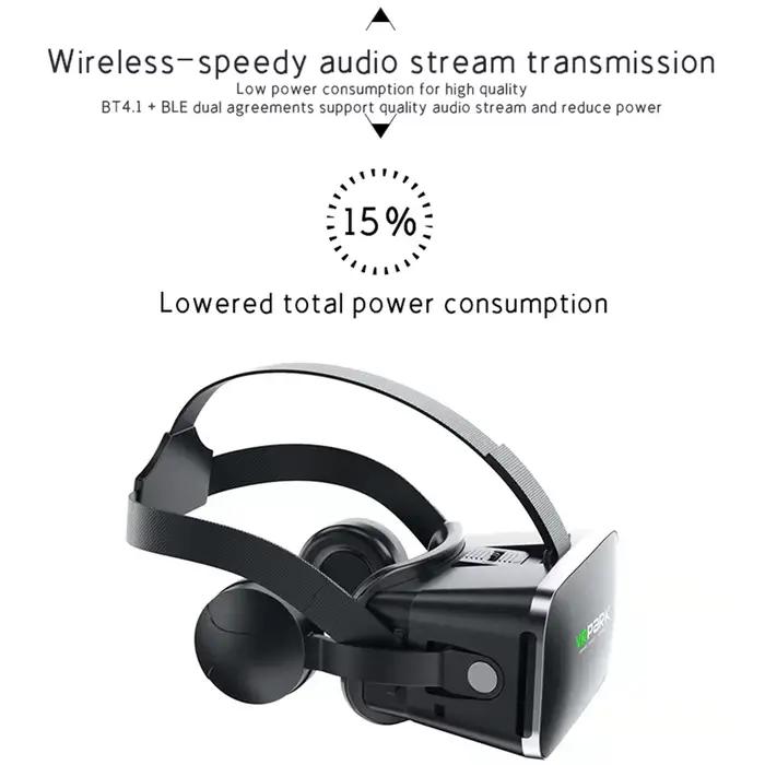 Lunettes de réalité virtuelle VR casque 3D appareils Bluetooth casque de téléphone intelligent lunettes lentilles Smartphone Viar casque cellulaire Mobile