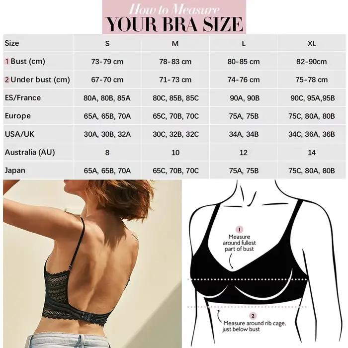 Soutien-gorge dos nu en dentelle triangulaire