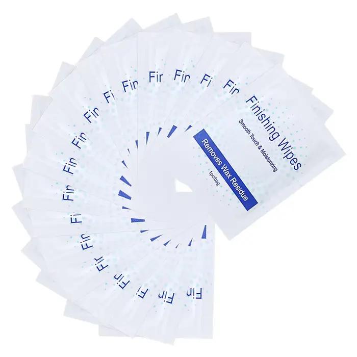 20 pièces épilation cire nettoyage huile Pack corps bandes dissolvant de cire lingettes de nettoyage pour fournitures finition lingettes rasage cheveux corps