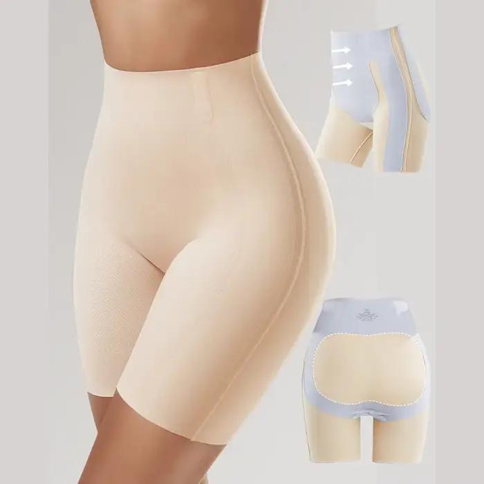 Short Gainant Taille Haute Remonte Fesses Sans Coutures Amincit Cuisses Sous Robes Anti-Roulis Lift Hanches Culotte Sculptante Compression