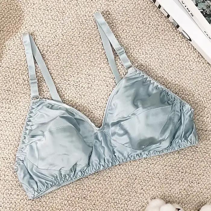 Soutien-gorge en soie Double couche sans armatures