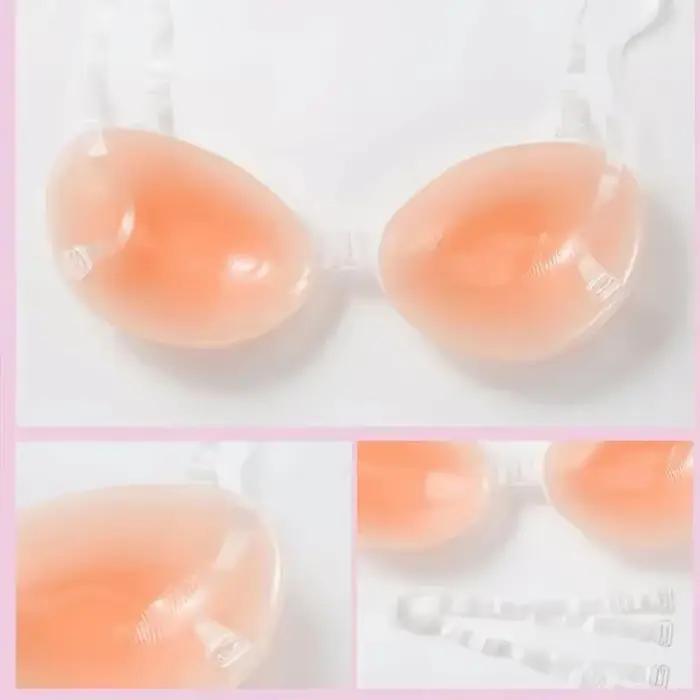 Soutien-gorge Invisible en Silicone, Push Up, Sexy, sans bretelles, adhésif furtif, dos nu, rehausseur de poitrine pour femmes, soutien-gorge collant pour Bikini de mariage