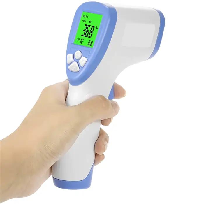 Thermomètre frontal infrarouge médical sans contact ℃ / ℉   Outil de mesure rapide de la température corporelle 1S pour bébé et adulte