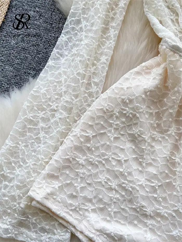 SINGREINY dentelle pure sensuelle combishorts col oscillant avec lacets licou Lingerie barboteuses dames été plage Sexy body