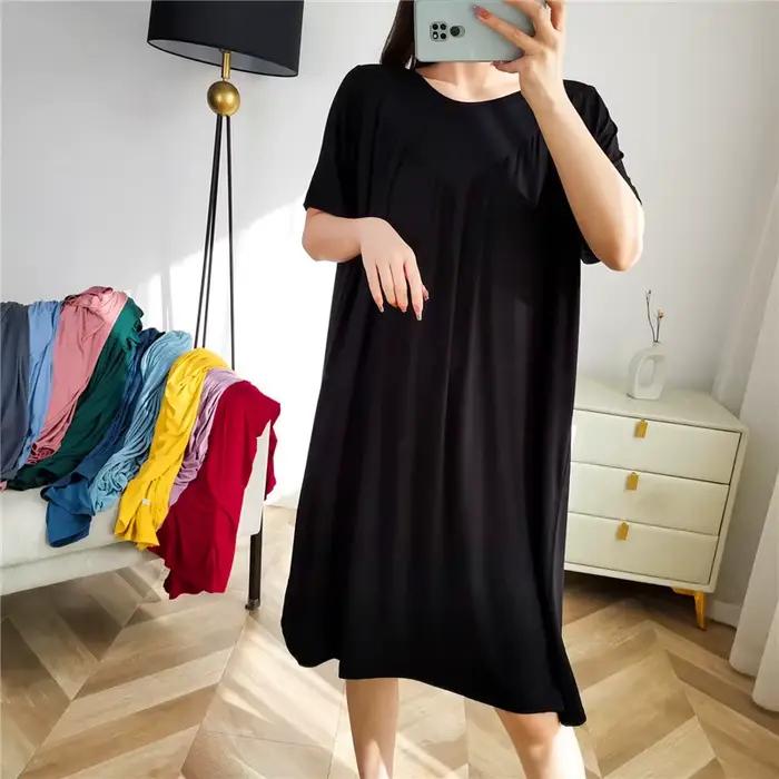 Net rouge nouveau Modal robe de nuit femmes printemps été chemises