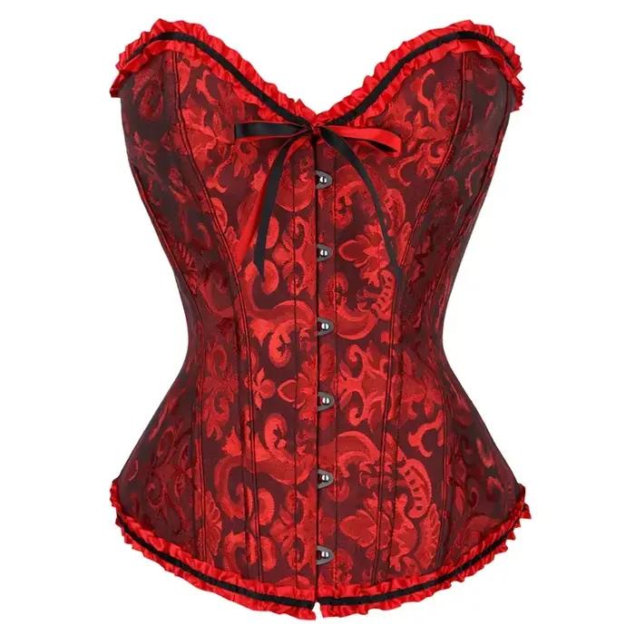 Corsets sexy en dentelle florale pour femmes
