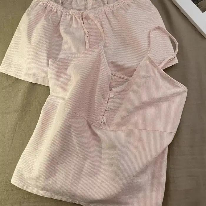 2025 nouveaux vêtements de nuit en coton femmes été à manches courtes Shorts mignon