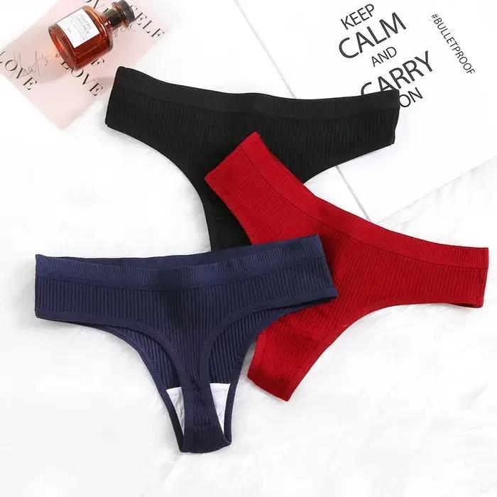 Culotte côtelée sans couture pour femmes