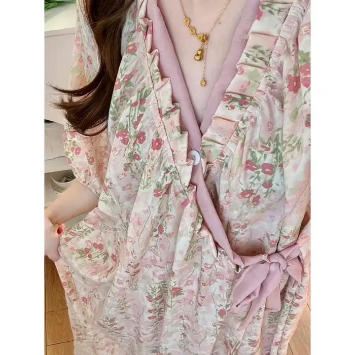 Vêtements de nuit doux pour filles de style japonais