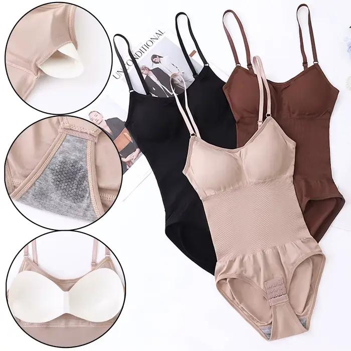 Shapewear Body pour le contrôle du ventre femmes crochets entrejambe corps Shaper Stree combinaison avec soutiens-gorge contrôle de l'abdomen