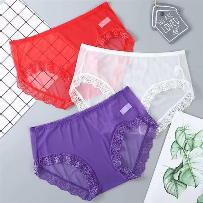 Slip Transparent en maille pour femmes
