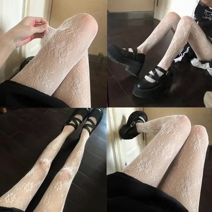 Bas résille longs sexy pour femmes