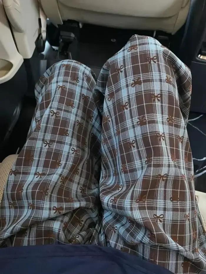 Bas de pyjama Vintage imprimé papillon pour femmes