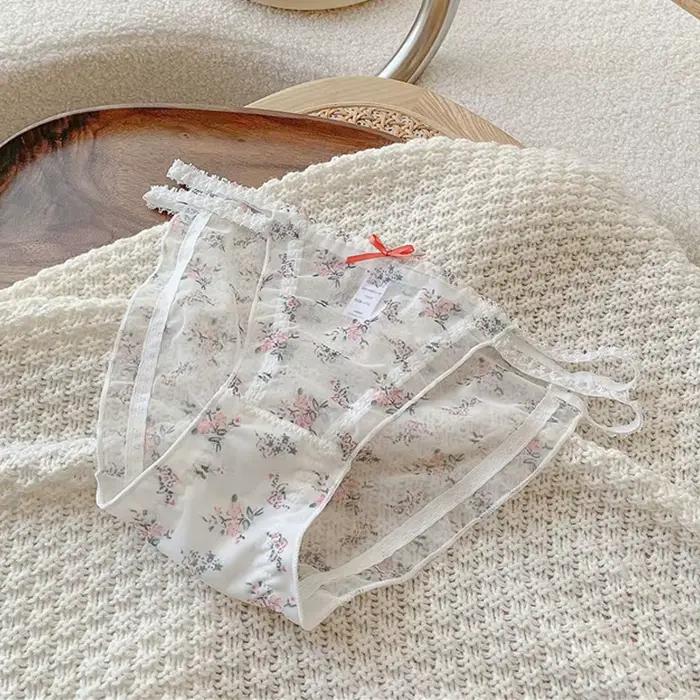 Culotte femme taille basse dentelle