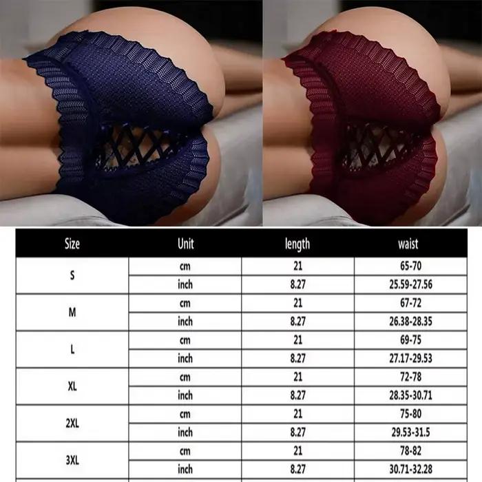 Ensemble de lingerie en dentelle pour femmes avec grande hauteur de montée en polyester, rayon et spandex pour une allure élégante et confortable occasions spéciales