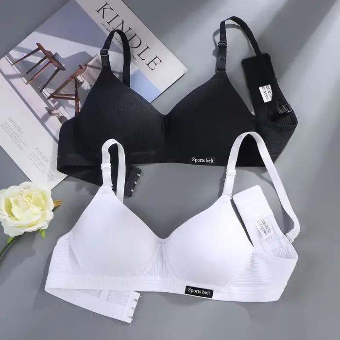 Soutien-gorge sans armatures en coton pour femme