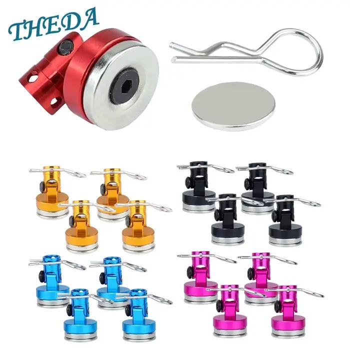 Supports de carrosserie magnétiques invisibles avec clip pour voiture RC 1/10 Axial SCX10 Traxxas TRX4 D90 D110 HSP Drift Sakura Redcat
