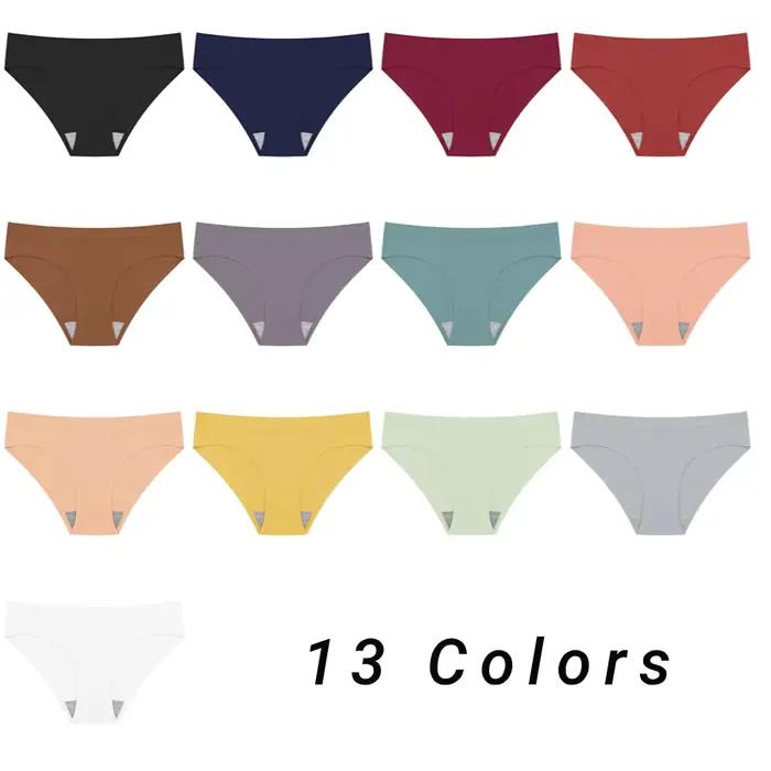 4 pièces ensemble femmes culottes Slik sous-vêtements féminins 13 couleurs