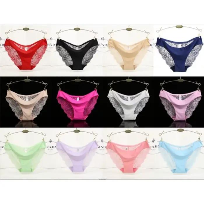 Cadeau personnalisé pour elle : Culotte de mariée en dentelle