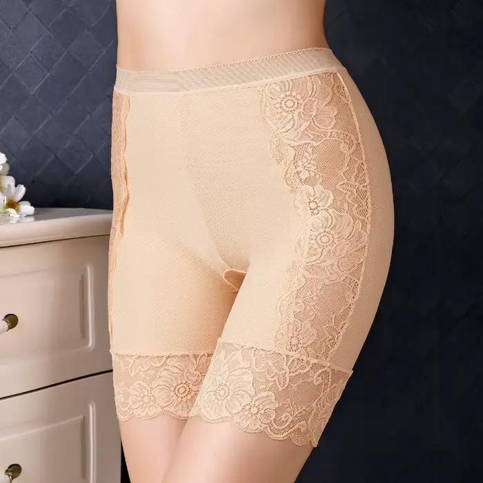 Shorty de sécurité sans couture pour femme, taille haute, extensible, amincissant, lingerie d'été