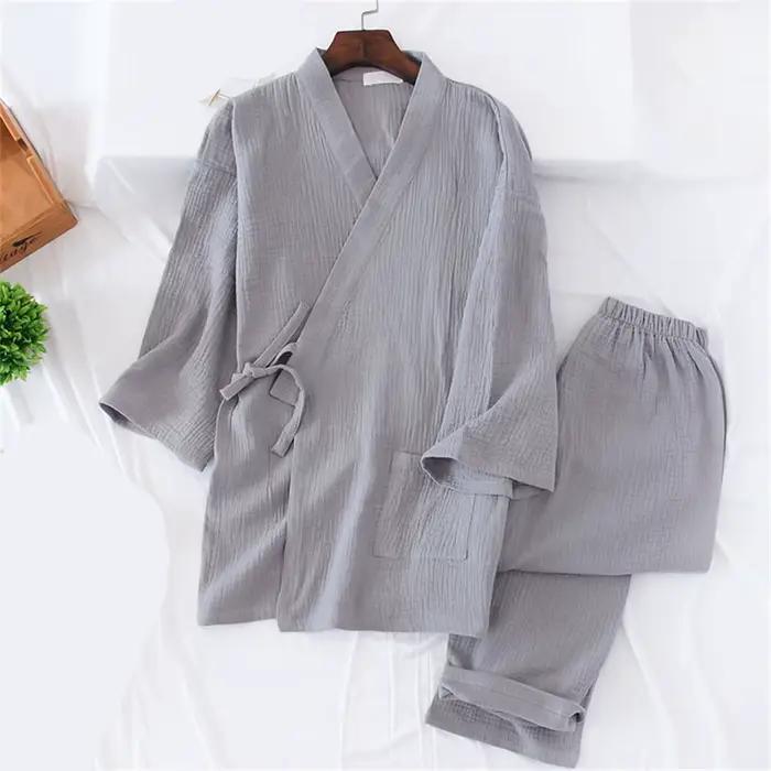 Pyjama kimono de style japonais pour femmes