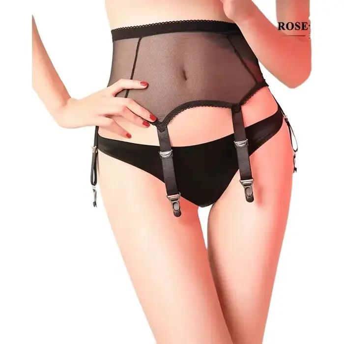 Porte-jarretelles en maille pour femmes