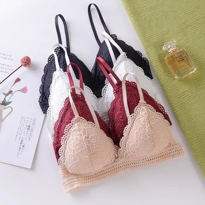 Soutien-gorge français en dentelle fine pour femmes