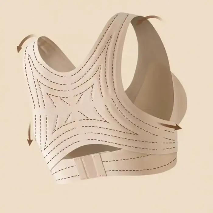 Soutien-gorge correcteur de posture avec fermeture avant pour femme