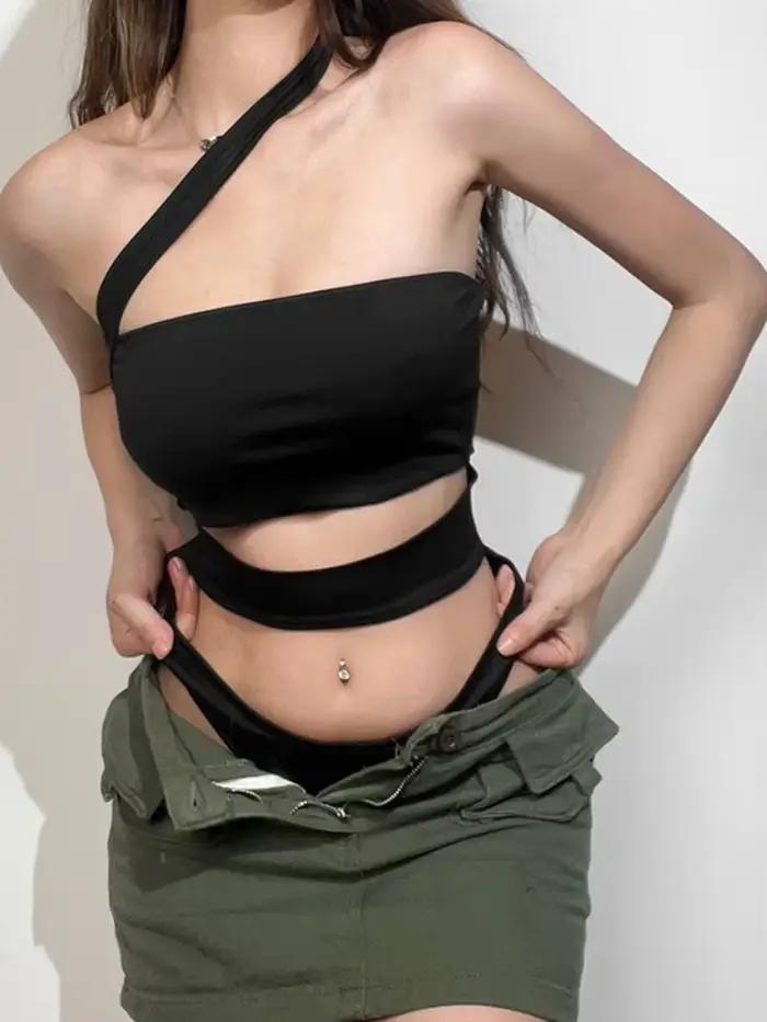 Body noir uni, Lingerie Sexy pour femmes