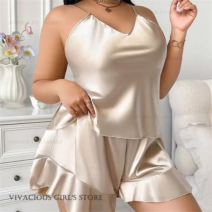 Ensemble de pyjamas pour femmes grandes tailles 3XL 4XL 5XL
