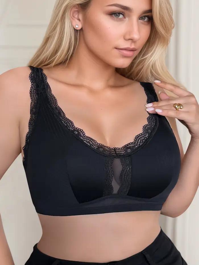 Soutien-gorge noir sans bretelles grande taille